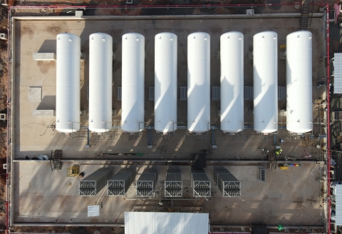 Innovadora planta de regasificacin de gas natural en los hornos de cal de Suzano, Brasil